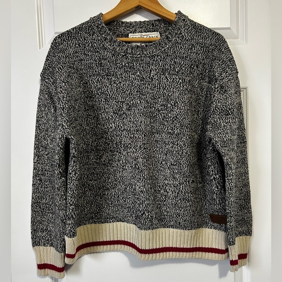 Roots Sweaters - Roots Cabin Crew Neck Sweater Boxy Iconic Canada Large